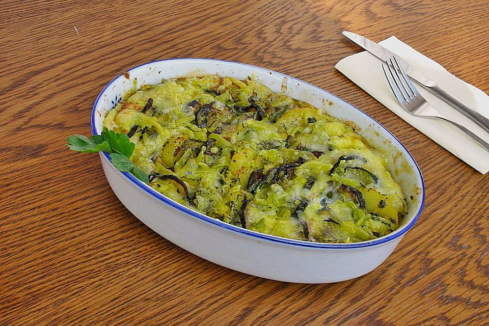 Zucchini gratiniert