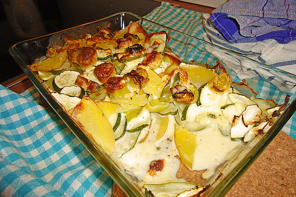 Zucchini gratiniert