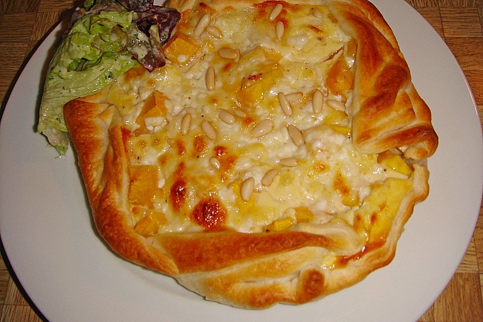 Kürbis - Hüttenkäse - Quiche