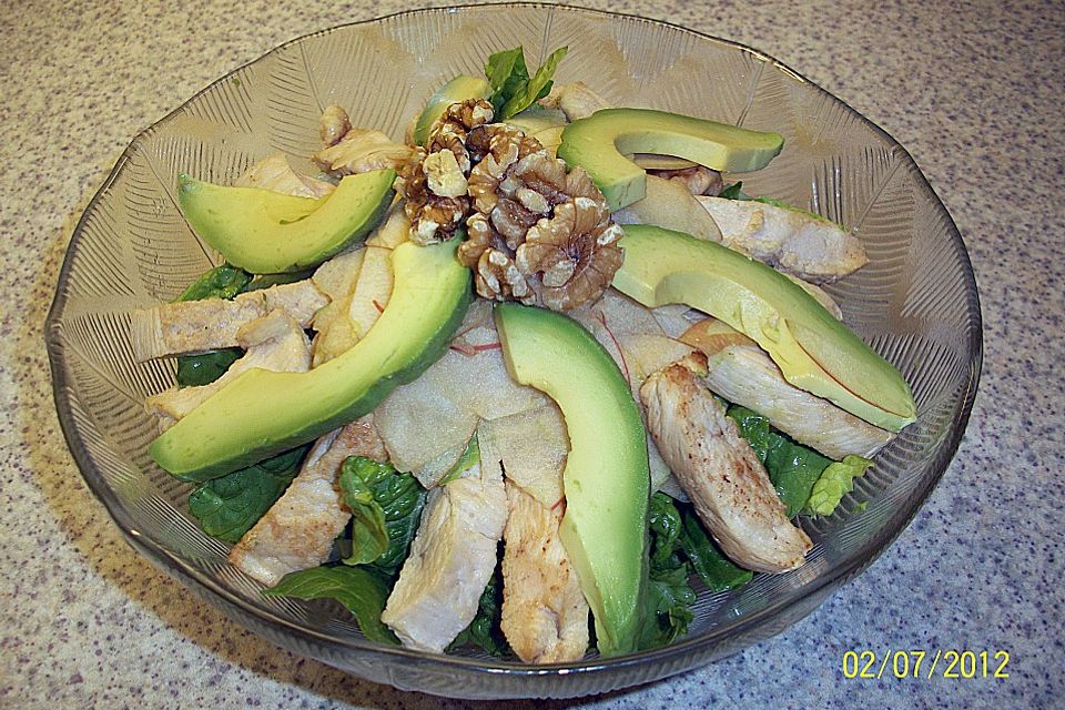 Avocado - Hähnchen Salat