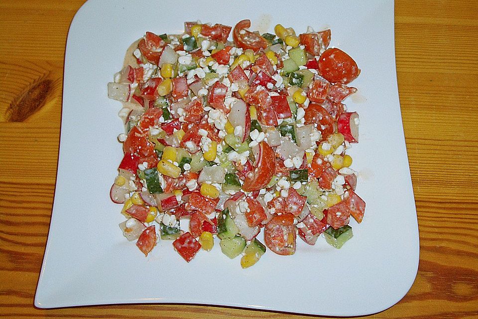 Hüttenkäse - Salat