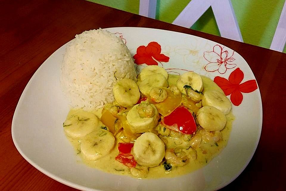 Bananen - Garnelen - Curry