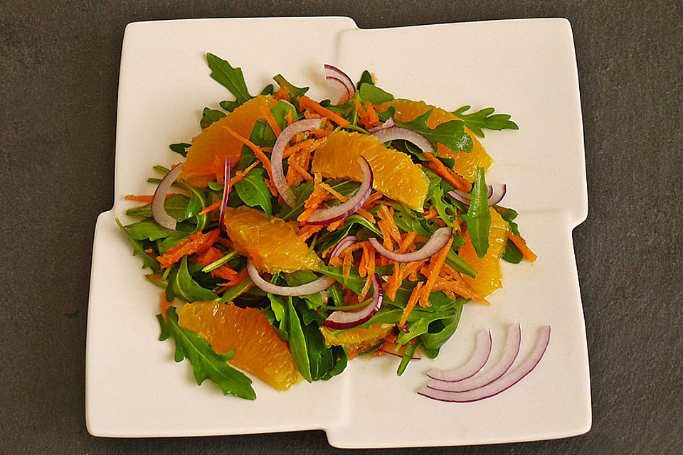 Rucola - Orangen - Salat