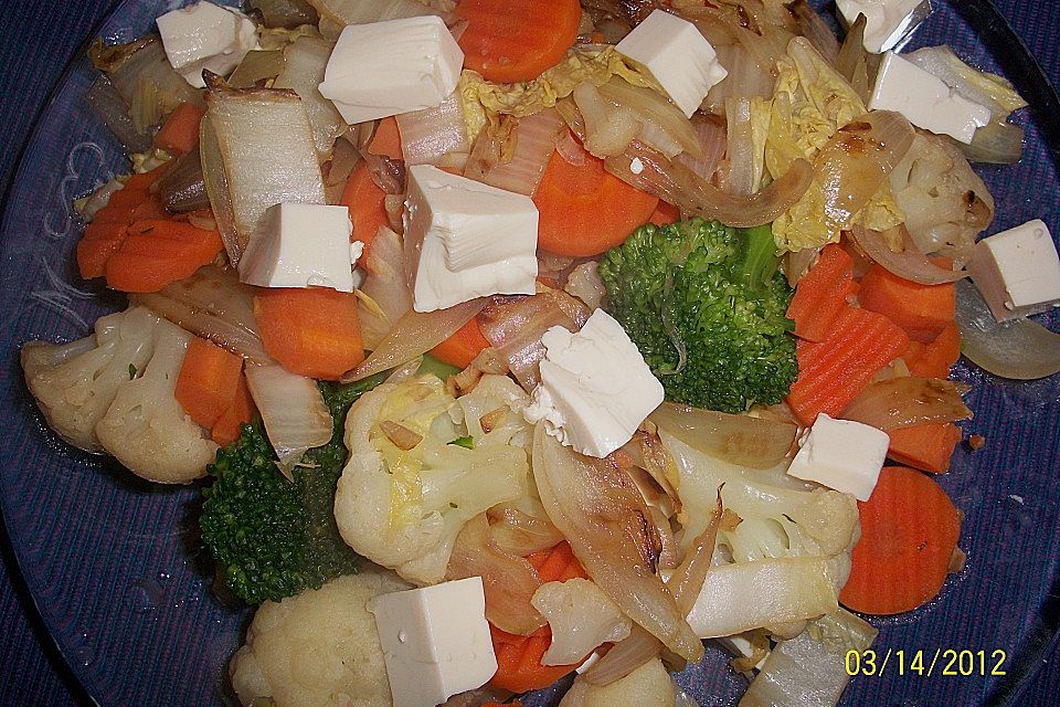 Tofu mit Gemüse