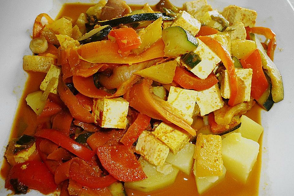 Tofu mit Gemüse