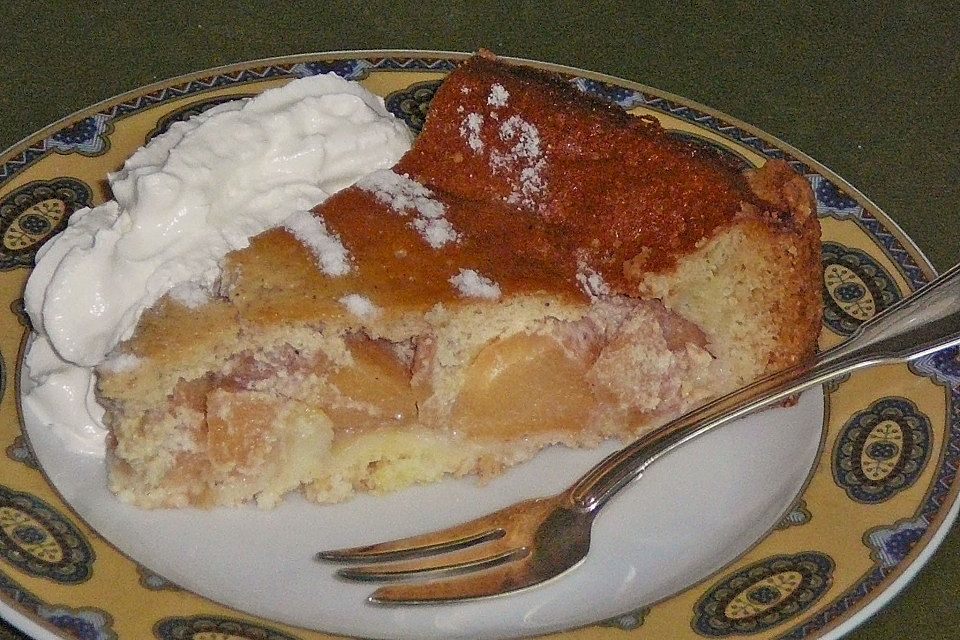 Quittenkuchen mit Rahmguss