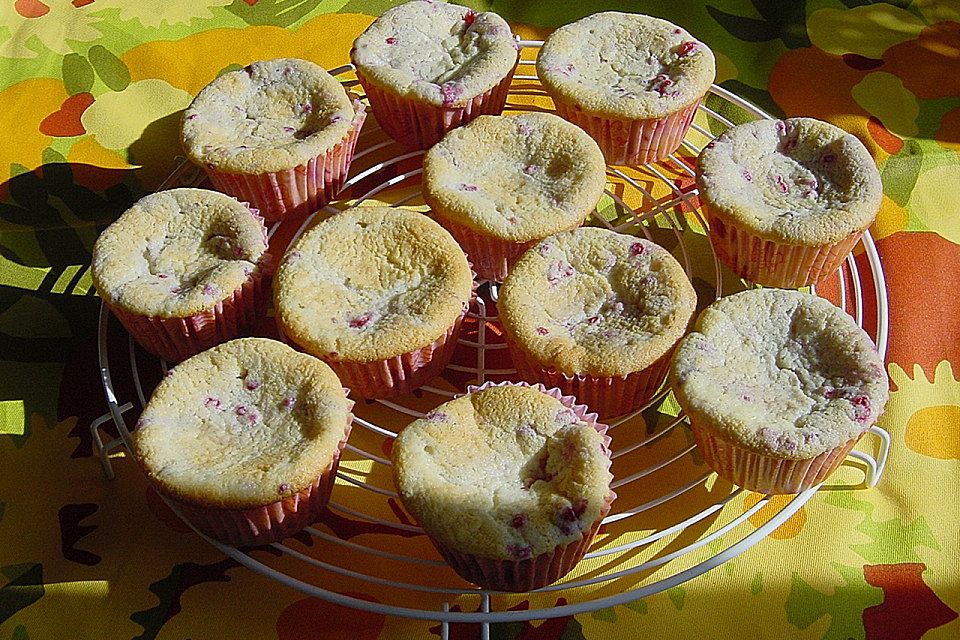 Raspberry - White Chocolate Muffins