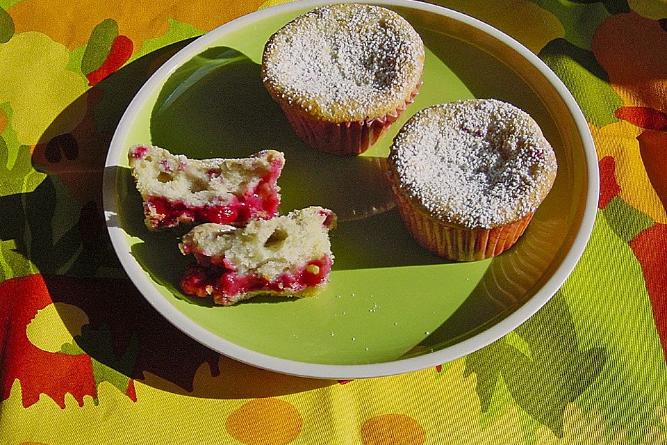 Raspberry - White Chocolate Muffins