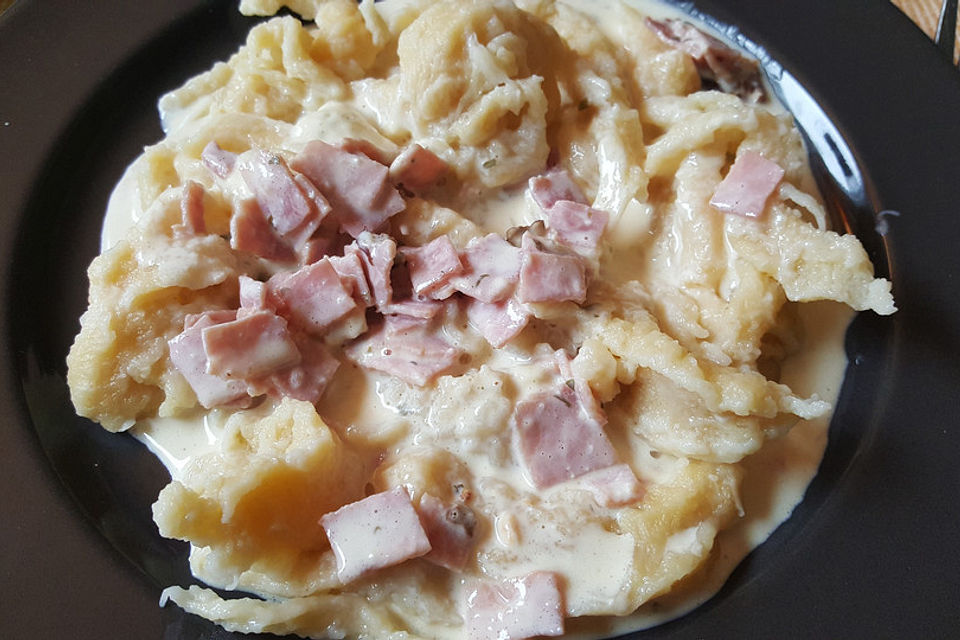 Schinken-Käse-Sahne-Soße