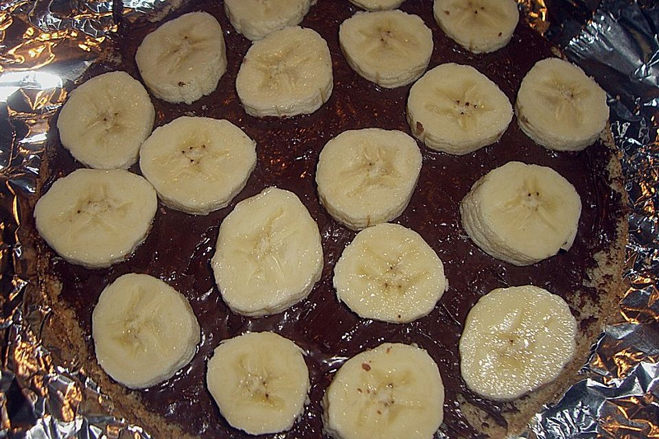 Kleine Bananen - Nuss - Torte