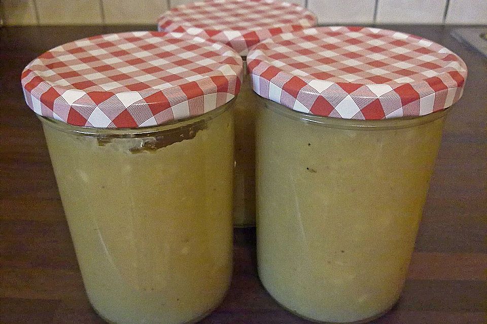 Apfelmarmelade mit Bananen