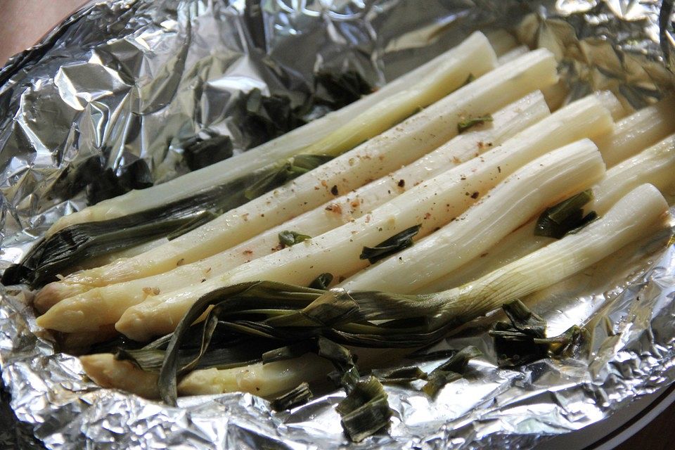 Spargel im Päckchen