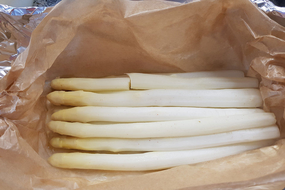 Spargel im Päckchen