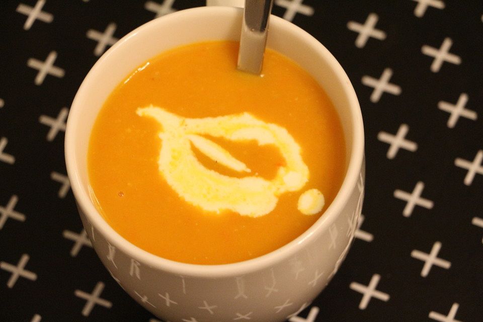 Kürbissuppe mit Curry