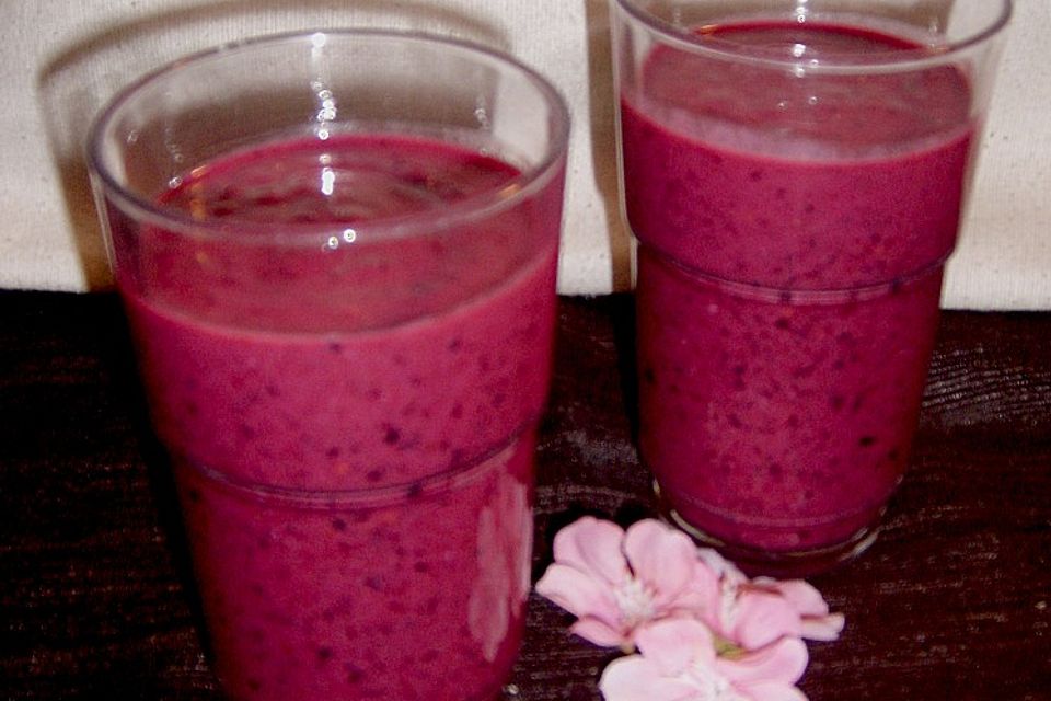 Beerensmoothie ohne Zucker