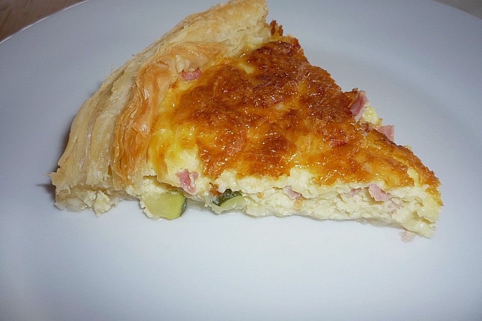 Schnelle Blätterteigquiche