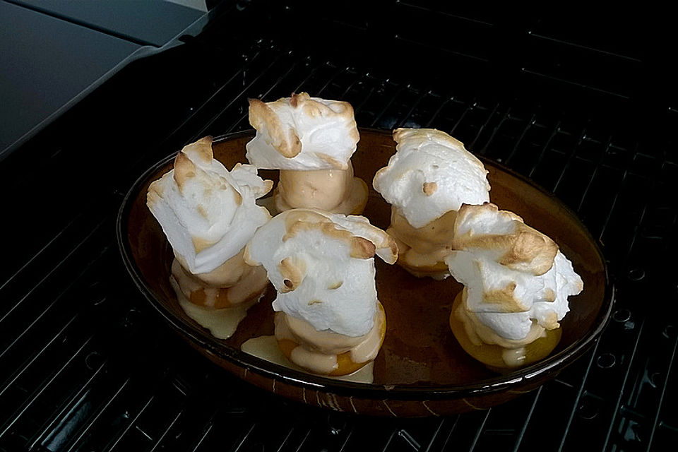 Gegrillte Nektarinen mit Eis