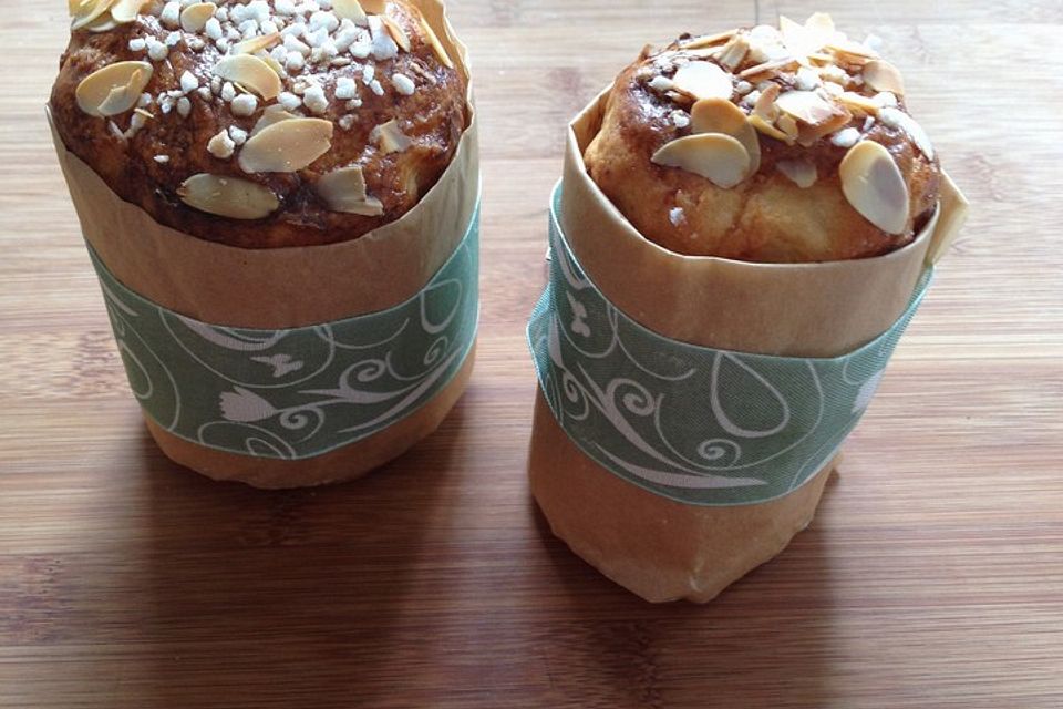 Kleine Panettone mit Manschette