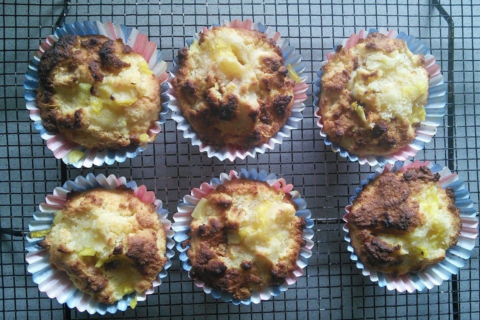 Grieß - Ananas - Kokos Muffins