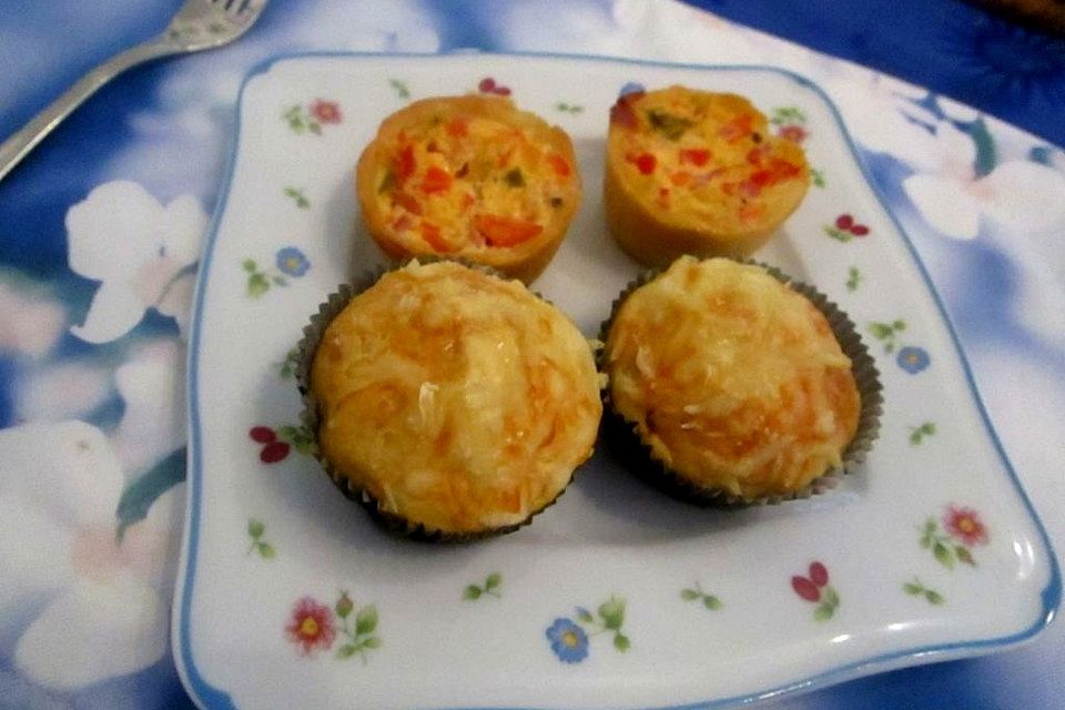 Muffins mit Speck - Zwiebeln