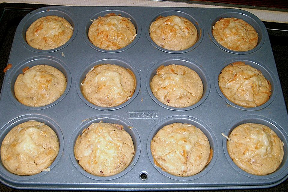 Muffins mit Speck - Zwiebeln