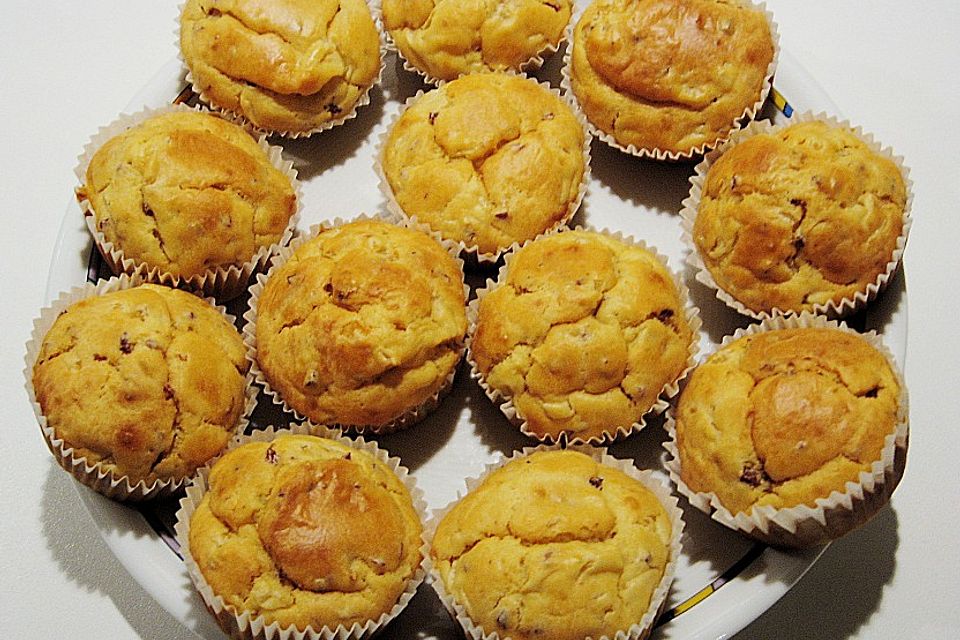 Muffins mit Speck - Zwiebeln