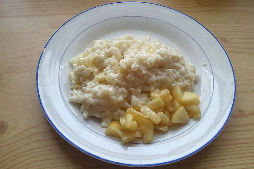 Albertos Milchreis mit Zimtäpfeln