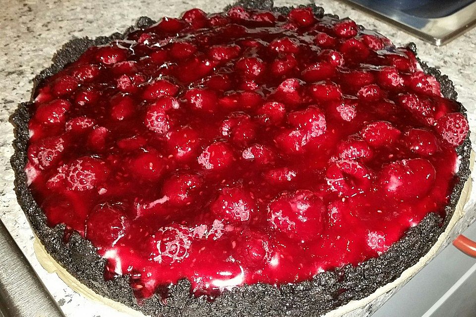 Raspberry Ganache Pie