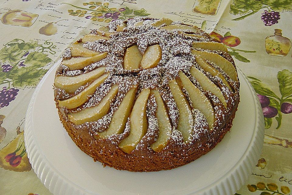 Schokoladiger Birne Helene - Kuchen