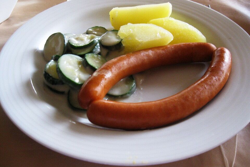 Zucchini mit Parmesan