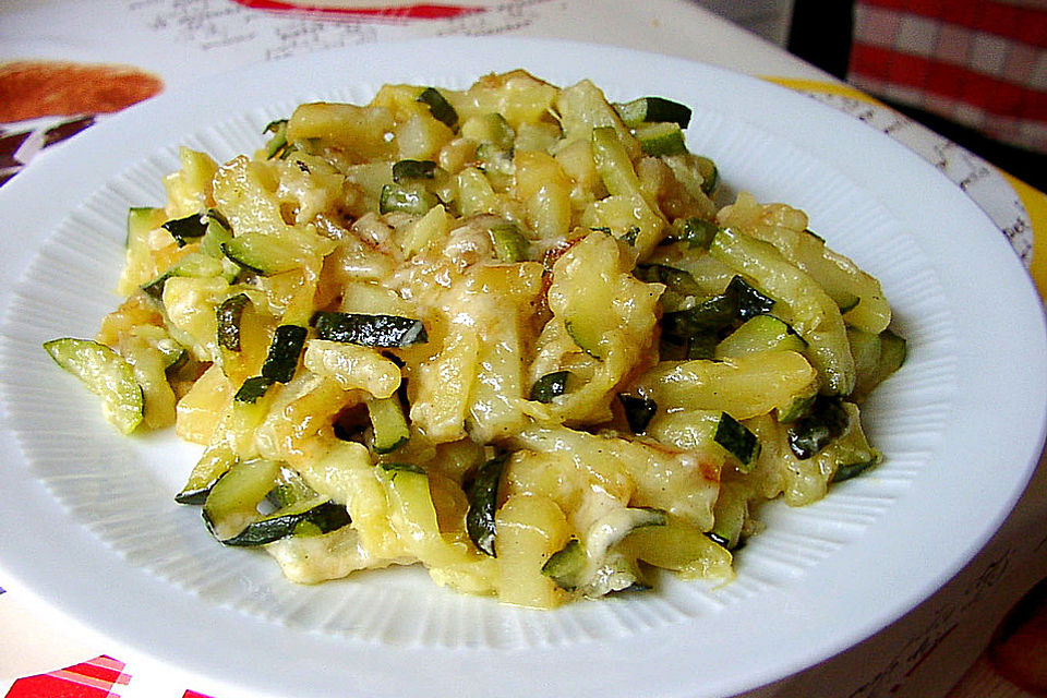 Zucchini mit Parmesan