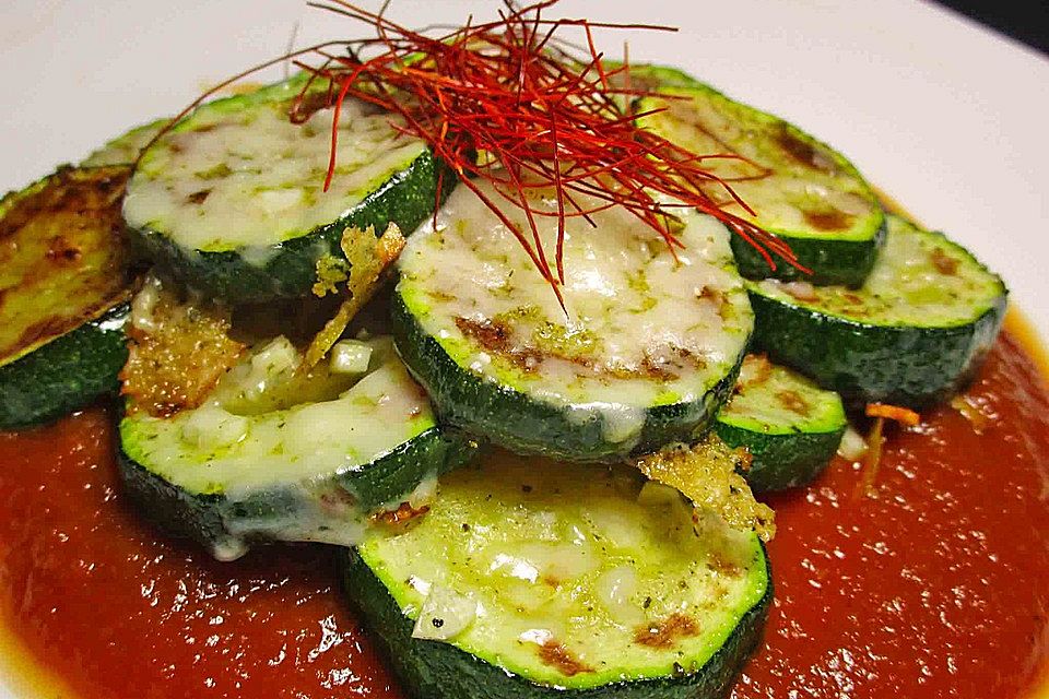 Zucchini mit Parmesan