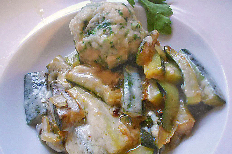 Zucchini mit Parmesan