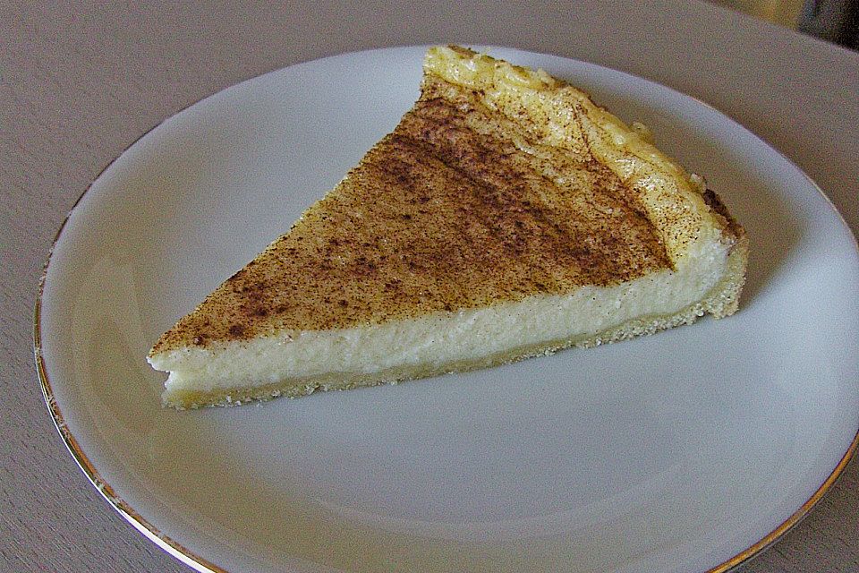 Rahmkuchen mit Mürbeteig