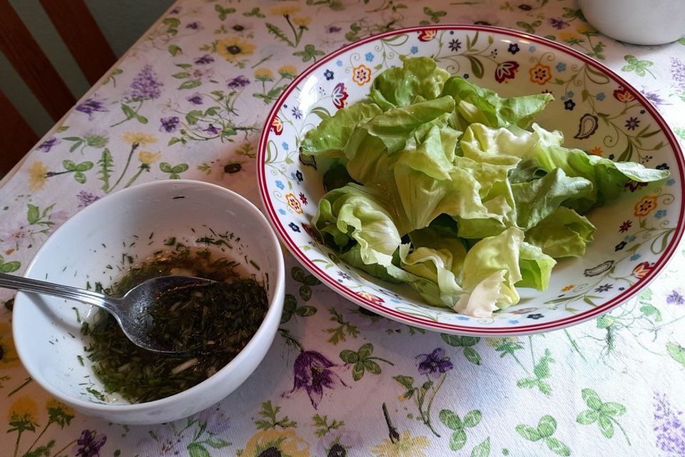 Vinaigrette für Kopfsalate