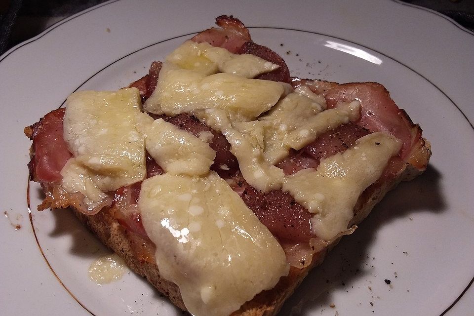 Birnen - Toast mit Parmesan