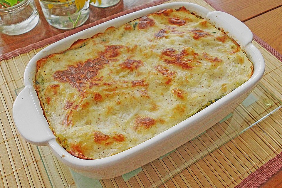 Kürbis - Spinat - Lasagne