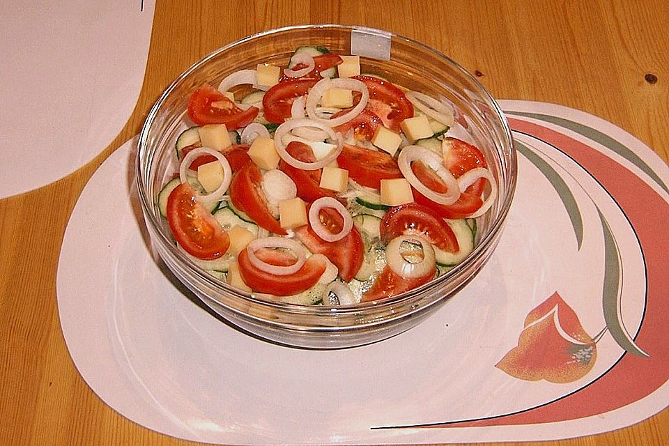 Bunt gemischter Salat