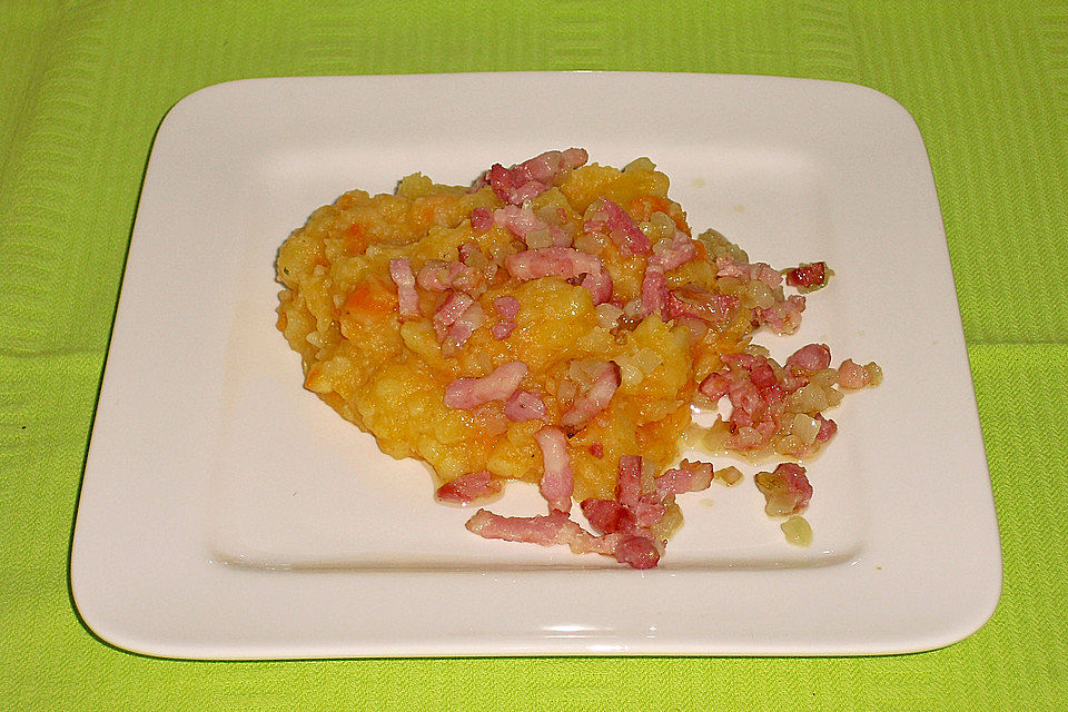 Stampfkartoffeln mit Karotten