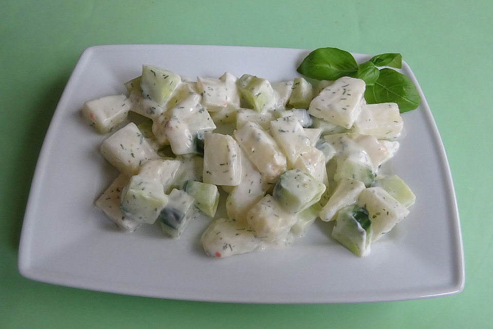 Gurken - Melonensalat mit Dill