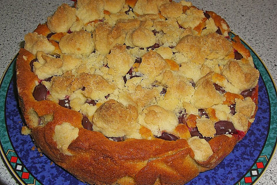 Eierlikör - Pflaumenkuchen mit Streuseln