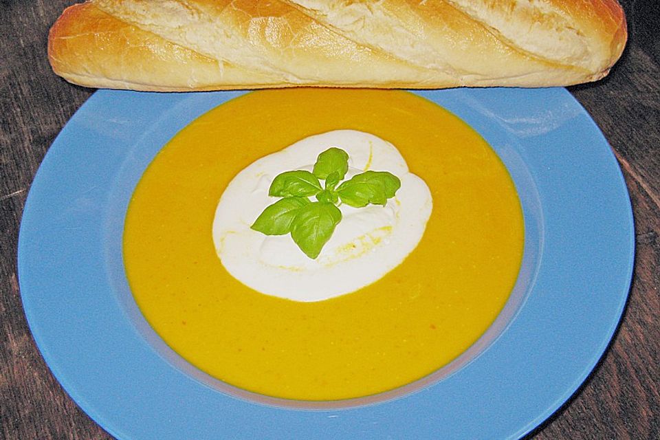 Pikante Kürbissuppe