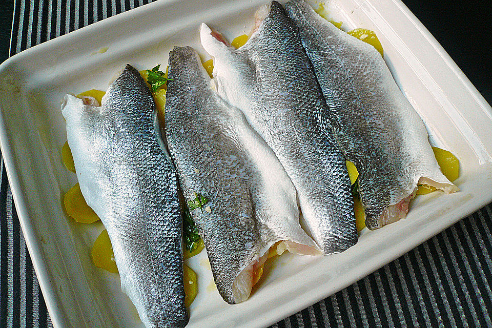 Fisch mit Kartoffeln überbacken