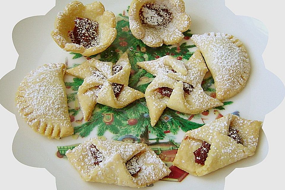 Schlesische Hefeplätzchen mit Marmelade