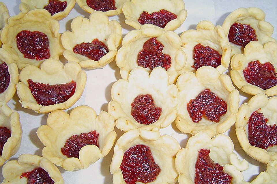 Schlesische Hefeplätzchen mit Marmelade