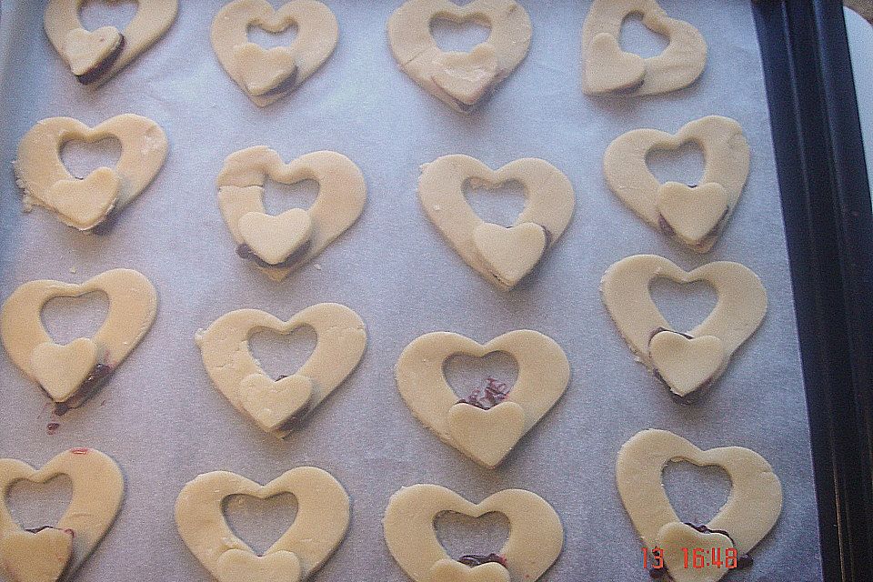 Schlesische Hefeplätzchen mit Marmelade