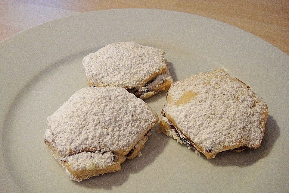 Schlesische Hefeplätzchen mit Marmelade