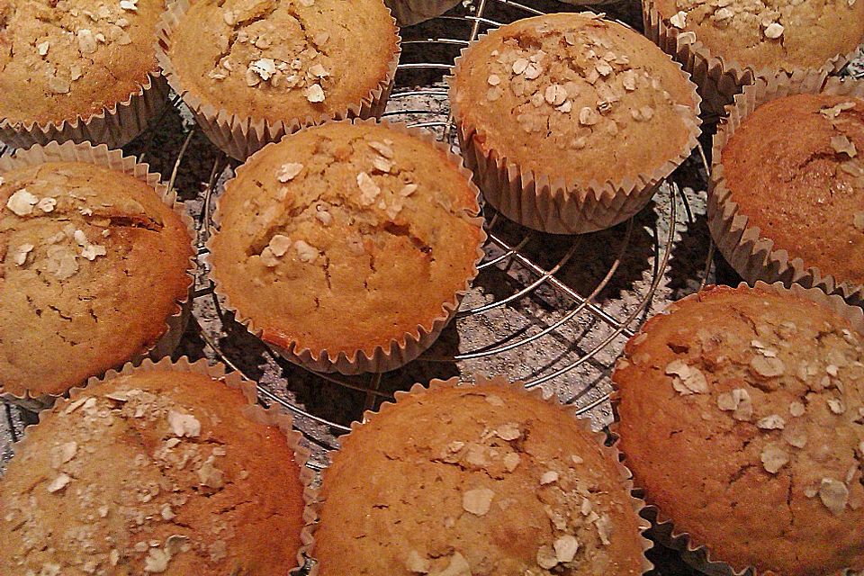 Haferflocken - Honig - Muffins