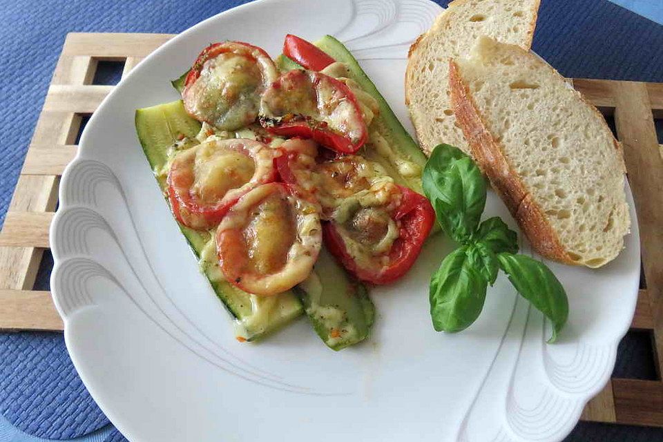 Zucchini - Tomaten - Gratin