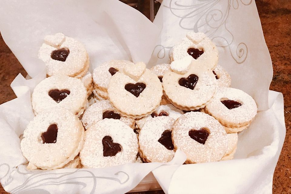 Linzer Mandelplätzchen